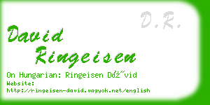 david ringeisen business card
